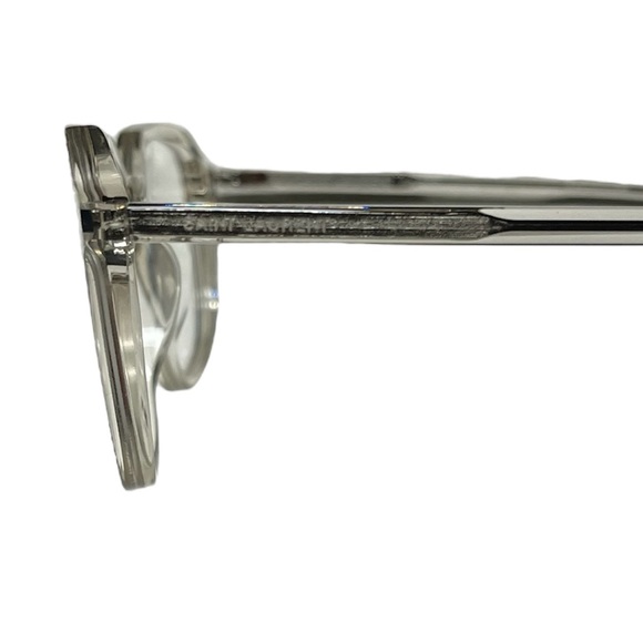 NEW Saint Laurent 53mm Transparent Round Optical Eyeglasses Beige - Picture 6 of 12